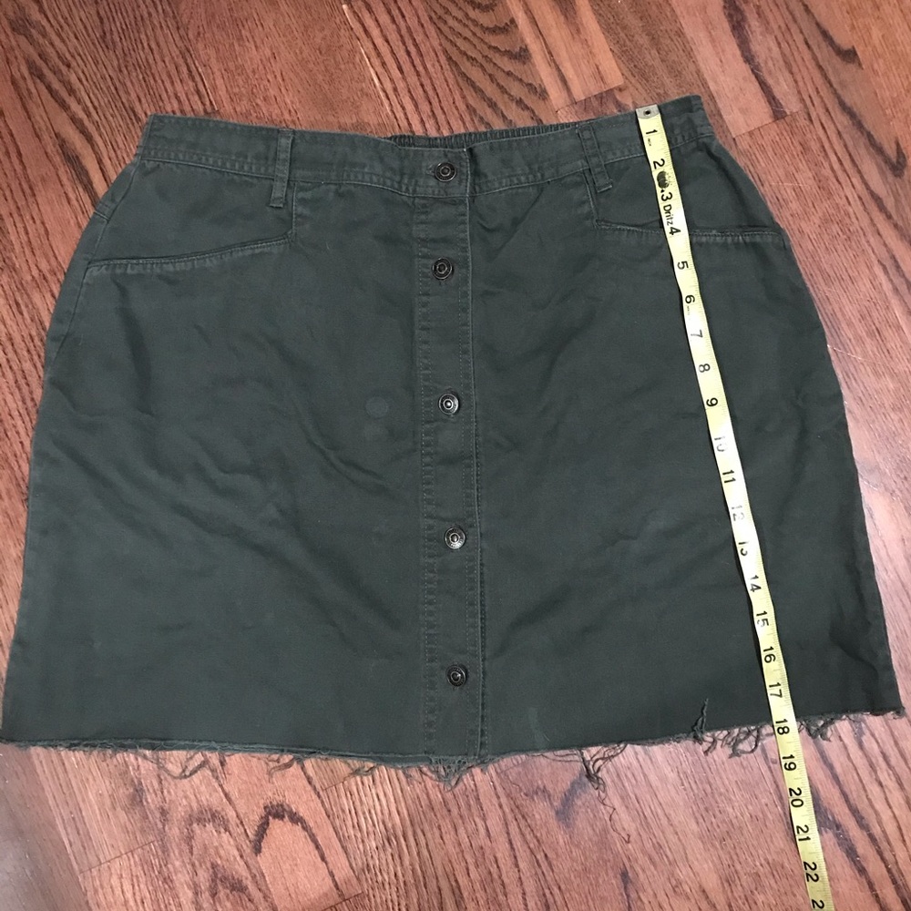 Blassport Olive Green Mini Skirt